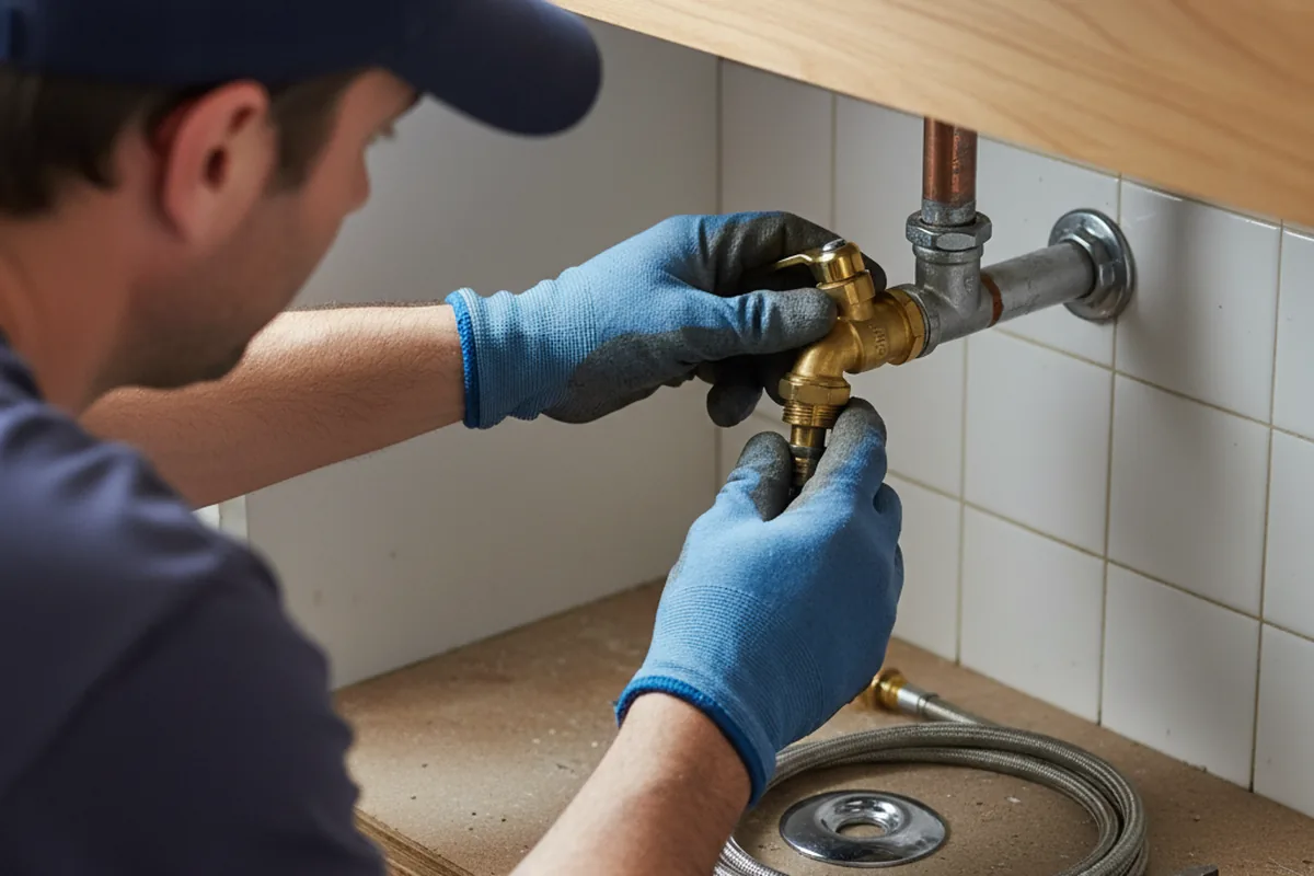 Shutoff valve and fitting work during Repiping in Traver